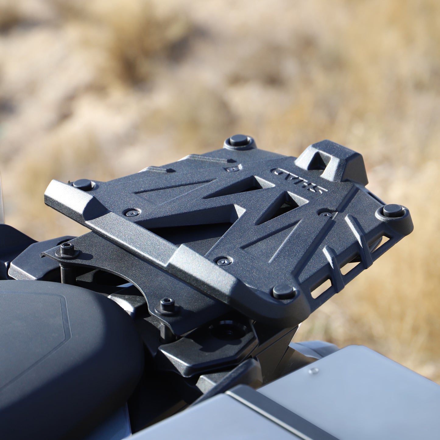 Mounting Plate Black Aluminium + Screws