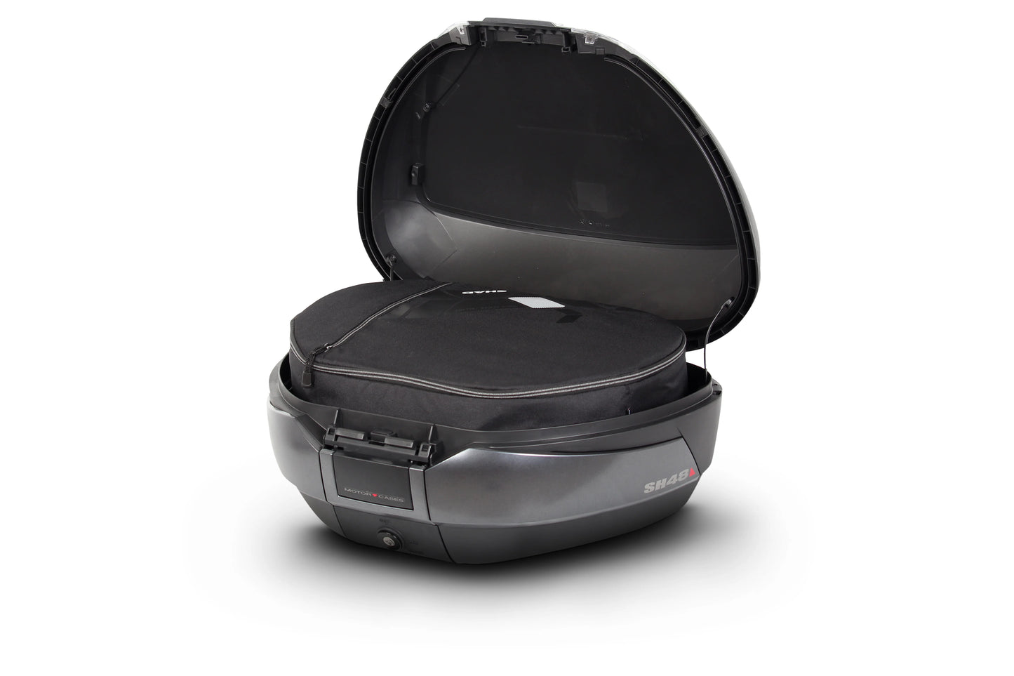 SH48 - Top Case Dark Grey + Carbon Cover + Backrest