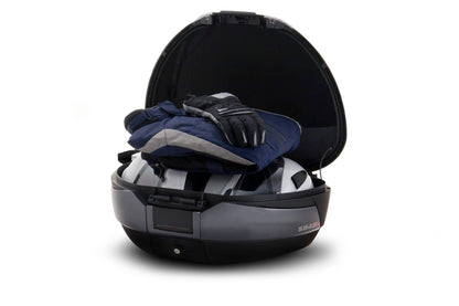 SH48 - Top Case Dark Grey + Carbon Cover + Backrest
