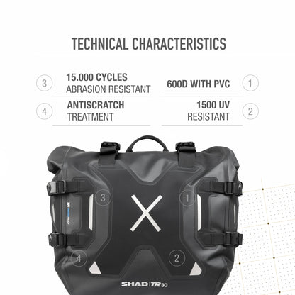 TR30 - Waterproof Saddle Bags Terra