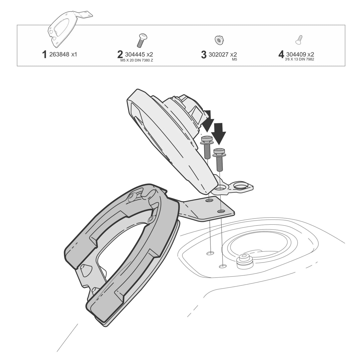 Kawasaki KLE 500 (2026) Click System Fitting Kit