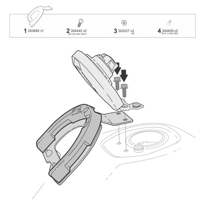 Kawasaki KLE 500 (2026) Click System Fitting Kit